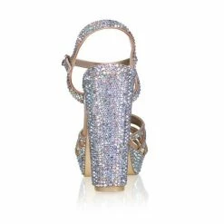 Formal Shoes Marc Defang JENNA AB CRYSTALS 5" Platform Pageant Heel Prom Shoes 13 Formal Shoes Marc Defang JENNA AB CRYSTALS 5
