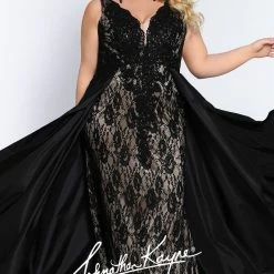 In Stock Long Sleeve Dresses Johnathan Kayne Sydney's Closet JK 2016 Size 24 Plus Size Lace Prom Dress Evening Gown 45 In Stock Long Sleeve Dresses Johnathan Kayne Sydney's Closet JK 2016 Size 24 Plus Size Lace Prom Dress Evening Gown