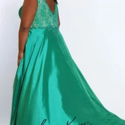 In Stock Johnathan Kayne For Sydney's Closet JK 2016 Size 16 Lace Prom Dress Stingray Dress Long Sleeve Dresses