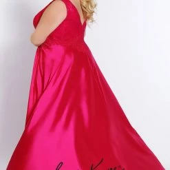 In Stock Johnathan Kayne For Sydney's Closet JK 2016 Size 16 Lace Prom Dress Stingray Dress Long Sleeve Dresses