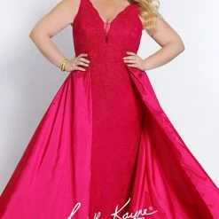 In Stock Johnathan Kayne For Sydney's Closet JK 2016 Size 16 Lace Prom Dress Stingray Dress Long Sleeve Dresses