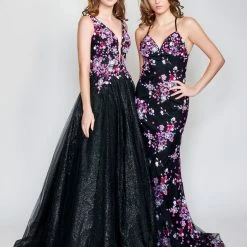 Nina Canacci 3176 Long Straight Beaded Prom Pageant Gown