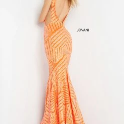 Jovani 59762 Sequin Embellished Mermaid Prom Dress Pageant Gown Plunging Neckline 93 Jovani 59762 Sequin Embellished Mermaid Prom Dress Pageant Gown Plunging Neckline