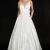 In Stock Nina Canacci 6549 Size 6 Ivory Satin Bow In Back A Line Wedding Dress Bridal Gown 2 In Stock Nina Canacci 6549 Size 6 Ivory Satin Bow In Back A Line Wedding Dress Bridal Gown