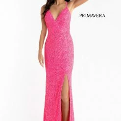 In Stock Backless Dresses Primavera Couture 3295 Size 4, 6, 8 Emerald Prom Dress V Neckline Sequins Backless Slit Formal Evening Gown 95 In Stock Backless Dresses Primavera Couture 3295 Size 4, 6, 8 Emerald Prom Dress V Neckline Sequins Backless Slit Formal Evening Gown