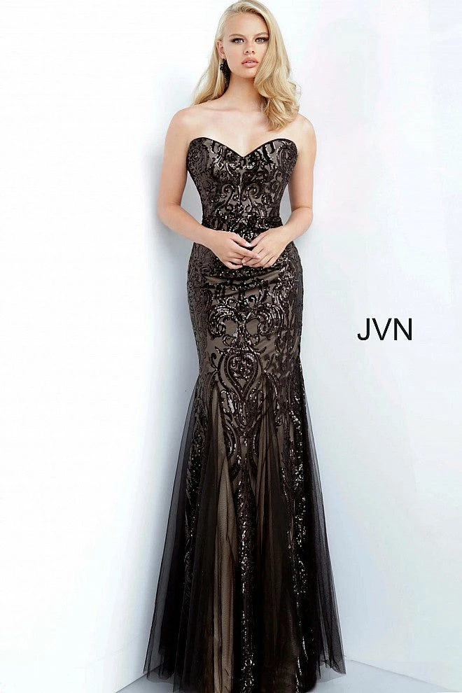 In Stock Jovani JVN00954 Size 18 Plus Sized Sequin Shimmer Mermaid Prom Dress Tulle Embellished Mermaid Dresses 5 In Stock Jovani JVN00954 Size 18 Plus Sized Sequin Shimmer Mermaid Prom Dress Tulle Embellished Mermaid Dresses