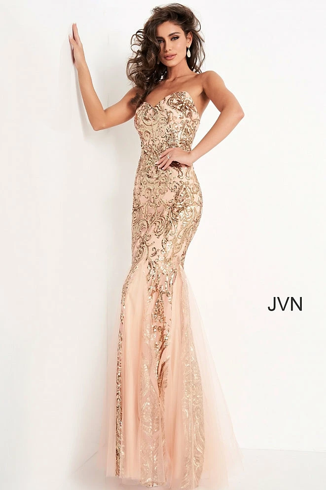 In Stock Jovani JVN00954 Size 18 Plus Sized Sequin Shimmer Mermaid Prom Dress Tulle Embellished Mermaid Dresses 3 In Stock Jovani JVN00954 Size 18 Plus Sized Sequin Shimmer Mermaid Prom Dress Tulle Embellished Mermaid Dresses