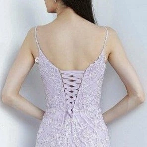 In Stock Mermaid Dresses Jovani JVN02012 Size 10 Lilac Prom Dress Fitted Embroidered Lace Corset Tulle 14 In Stock Mermaid Dresses Jovani JVN02012 Size 10 Lilac Prom Dress Fitted Embroidered Lace Corset Tulle
