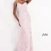 Discontinued Jovani JVN02013 Long Fitted Lace Prom Dress Evening Gown Pageant Dress Long Sleeve Dresses