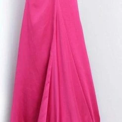 Discontinued Jovani JVN02044 Long Fitted Satin Prom Dress Evening Formal Wear Open Back Long Sleeve Dresses