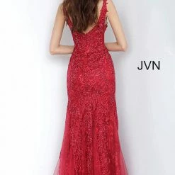 In Stock Jovani JVN02319 Size 4 Fitted Embellished Lace Prom Dress Mermaid Glitter Shimmer