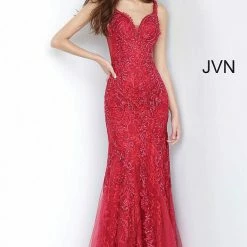 In Stock Jovani JVN02319 Size 4 Fitted Embellished Lace Prom Dress Mermaid Glitter Shimmer