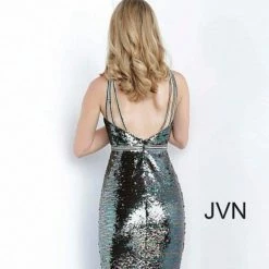 In Stock Jovani JVN02721 Size 8, 12 Long Fitted Multi Sequin Prom Dress Mermaid Pageant Gown 15 In Stock Jovani JVN02721 Size 8, 12 Long Fitted Multi Sequin Prom Dress Mermaid Pageant Gown