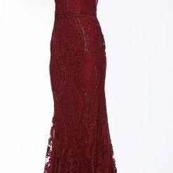 JVN By Jovani Jovani JVN03112 Long Fitted Embellished Lace Prom Dress Pageant Gown V Neck 11 JVN By Jovani Jovani JVN03112 Long Fitted Embellished Lace Prom Dress Pageant Gown V Neck