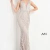 JVN By Jovani Jovani JVN03112 Long Fitted Embellished Lace Prom Dress Pageant Gown V Neck 2 JVN By Jovani Jovani JVN03112 Long Fitted Embellished Lace Prom Dress Pageant Gown V Neck
