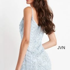 JVN By Jovani Jovani JVN04527 Short Fitted Lace Cocktail Dress Formal Embellished Gown 23 JVN By Jovani Jovani JVN04527 Short Fitted Lace Cocktail Dress Formal Embellished Gown