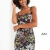 JVN By Jovani Backless Dresses Jovani JVN04552 Short Multi Sequins Short Fitted Cocktail Dress Homecoming Dress