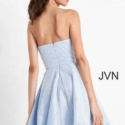 JVN By Jovani Jovani JVN04640 Short Fit & Flare Glitter Homecoming Dress Cocktail Shimmer 11 JVN By Jovani Jovani JVN04640 Short Fit & Flare Glitter Homecoming Dress Cocktail Shimmer