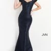 JVN By Jovani Jovani JVN04717 Off The Shoulder Pleated Straps Mermaid Prom Dress Long Evening Gown 1 JVN By Jovani Jovani JVN04717 Off The Shoulder Pleated Straps Mermaid Prom Dress Long Evening Gown