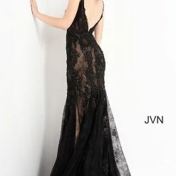 In Stock Mermaid Dresses Jovani JVN06475 Size 6, 12 Long Fitted Lace Mermaid Prom Dress Sheer Corset Backless Gown 16 In Stock Mermaid Dresses Jovani JVN06475 Size 6, 12 Long Fitted Lace Mermaid Prom Dress Sheer Corset Backless Gown