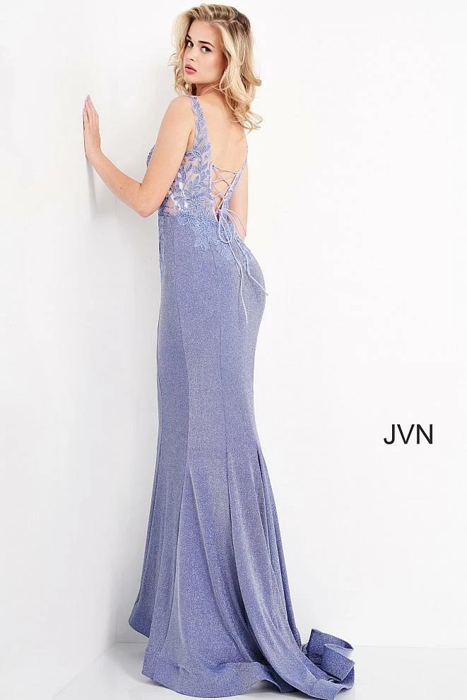 In Stock Mermaid Dresses Jovani JVN06505 Black Prom Dress Size 8 Long Shimmer Sheer V Neck Fitted Formal Dress Corset Mermaid 4 In Stock Mermaid Dresses Jovani JVN06505 Black Prom Dress Size 8 Long Shimmer Sheer V Neck Fitted Formal Dress Corset Mermaid