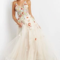 JVN By Jovani JVN08082 Long Ballgown Prom Pageant Gown Ballgown Dresses