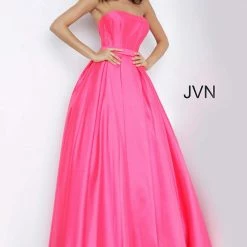 In Stock Ballgown Dresses Jovani JVN1080 Size 10 Long Pleated Ballgown Pockets Prom Dress Formal Evening Gown