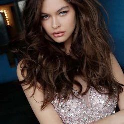 JVN By Jovani Jovani JVN2007 Long Beaded Ball Gown Prom Dress Sheer V Neck Tulle Blush 9 JVN By Jovani Jovani JVN2007 Long Beaded Ball Gown Prom Dress Sheer V Neck Tulle Blush