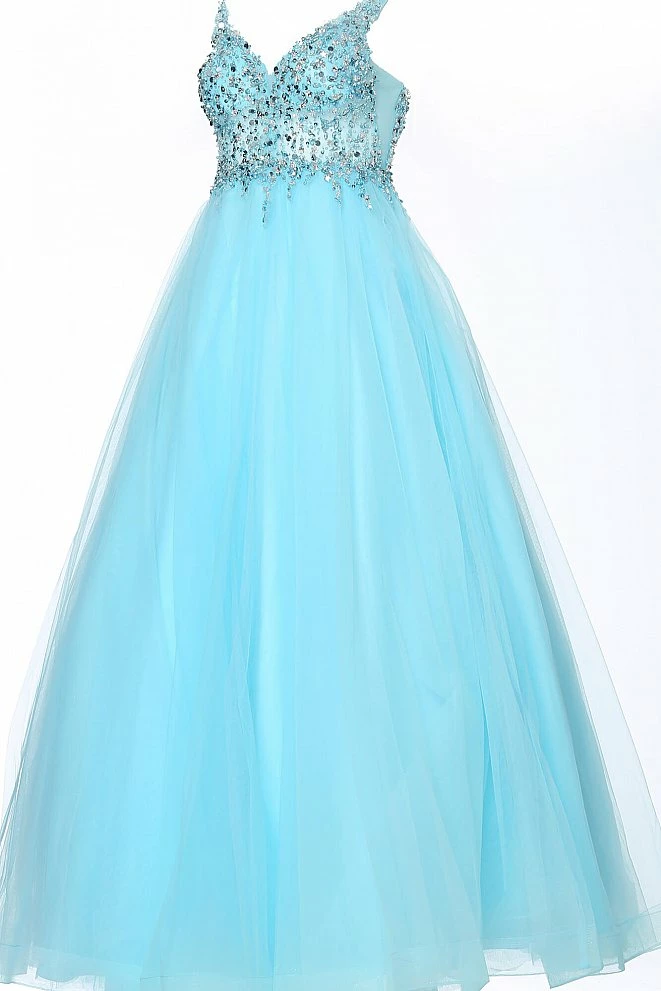 JVN By Jovani Jovani JVN2007 Long Beaded Ball Gown Prom Dress Sheer V Neck Tulle Blush 7 JVN By Jovani Jovani JVN2007 Long Beaded Ball Gown Prom Dress Sheer V Neck Tulle Blush