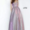 JVN By Jovani Ballgown Dresses Jovani JVN2191 Long Iridescent Ball Gown Prom Dress Pockets Formal Shimmer