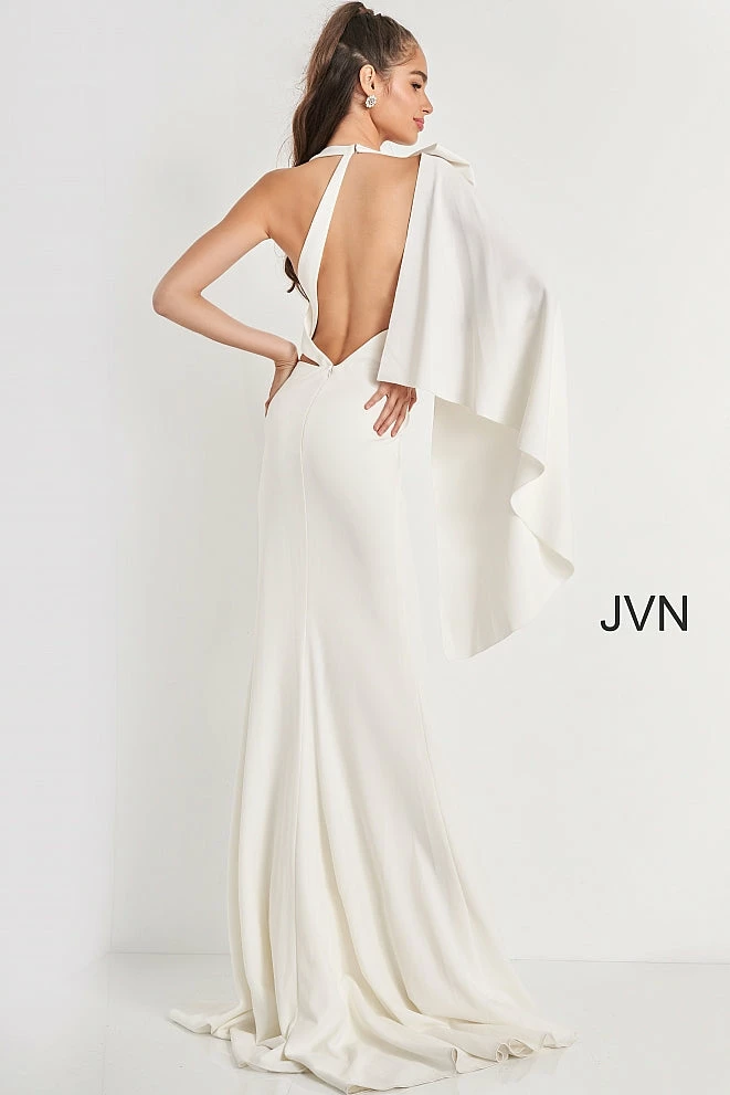 JVN By Jovani JVN2516 Asymmetrical Neckline One Shoulder Bow Prom Dress Pageant Gown 9 JVN By Jovani JVN2516 Asymmetrical Neckline One Shoulder Bow Prom Dress Pageant Gown