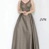 In Stock Jovani JVN2549 Size 10 Metallic Gold Pleated BallGown Prom Dress Pockets Ballgown Dresses