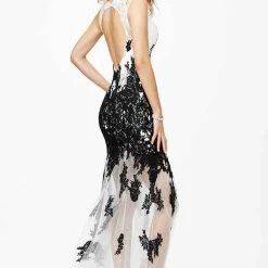 In Stock Jovani JVN26974 Size 2 Long Lace Prom Dress Pageant Gown Formal Evening Black Wedding Long Sleeve Dresses 7 In Stock Jovani JVN26974 Size 2 Long Lace Prom Dress Pageant Gown Formal Evening Black Wedding Long Sleeve Dresses