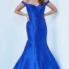 JVN By Jovani Jovani JVN3245 Long Fitted Off The Shoulder Prom Dress Mermaid Pageant Gown Mermaid Dresses