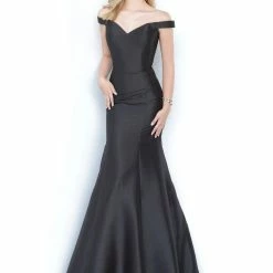 JVN By Jovani Jovani JVN3245 Long Fitted Off The Shoulder Prom Dress Mermaid Pageant Gown Mermaid Dresses