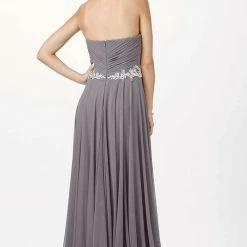 In Stock Jovani JVN33470 Black Size 0 Prom Dress Pageant Gown Long Chiffon Plunging Neckline