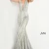 JVN By Jovani Jovani JVN3663 Long Fitted Mint Mermaid Prom Dress Pageant Gown Glitter Shimmer