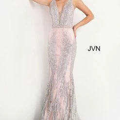 JVN By Jovani Jovani JVN3663 Long Fitted Mint Mermaid Prom Dress Pageant Gown Glitter Shimmer
