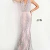 JVN By Jovani Mermaid Dresses Jovani JVN3663 Long Fitted Mermaid Prom Dress Pageant Gown Glitter