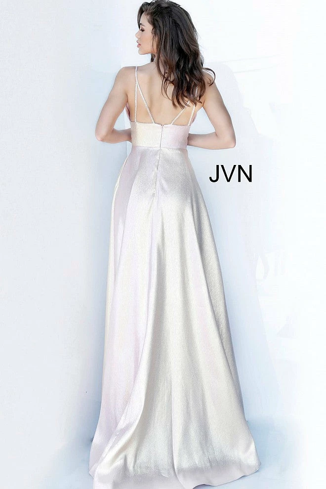 In Stock Long Sleeve Dresses Jovani JVN 3781 Size 10 Long Iridescent Blush Shimmer Prom Dress Pageant Gown 6 In Stock Long Sleeve Dresses Jovani JVN 3781 Size 10 Long Iridescent Blush Shimmer Prom Dress Pageant Gown