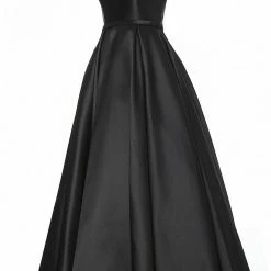 JVN By Jovani Jovani JVN4355 Long Pleated Ballgown One Shoulder Prom Dress Pockets Bow 17 JVN By Jovani Jovani JVN4355 Long Pleated Ballgown One Shoulder Prom Dress Pockets Bow