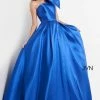 JVN By Jovani Jovani JVN4355 Long Pleated Ballgown One Shoulder Prom Dress Pockets Bow 2 JVN By Jovani Jovani JVN4355 Long Pleated Ballgown One Shoulder Prom Dress Pockets Bow