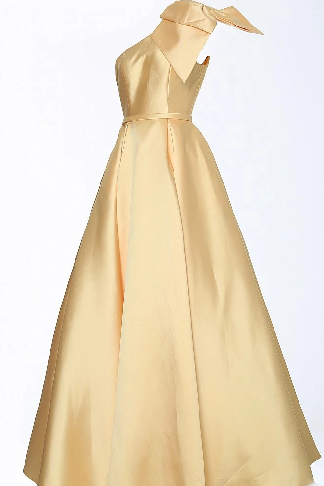 JVN By Jovani Jovani JVN4355 Long Pleated Ballgown One Shoulder Prom Dress Pockets Bow 10 JVN By Jovani Jovani JVN4355 Long Pleated Ballgown One Shoulder Prom Dress Pockets Bow