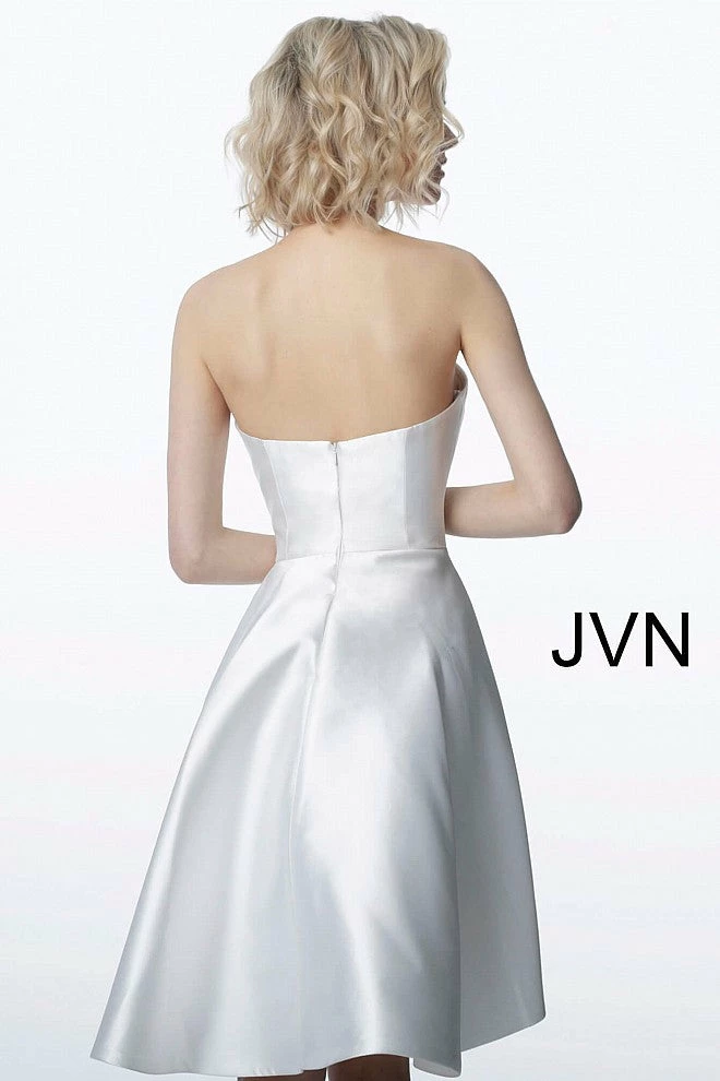 JVN By Jovani Jovani JVN4362 Short High Low Cocktail Homecoming Dress Strapless Pageant Wear 5 JVN By Jovani Jovani JVN4362 Short High Low Cocktail Homecoming Dress Strapless Pageant Wear