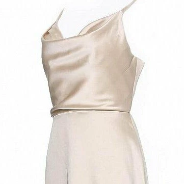 JVN By Jovani Jovani JVN4390 Cowl Neckline Side Slit Satin Sheath Prom Dress Evening Gown 11 JVN By Jovani Jovani JVN4390 Cowl Neckline Side Slit Satin Sheath Prom Dress Evening Gown