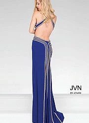 In Stock Jovani JVN 47009 Size 8 Long Backless Crystal Pageant Dress Prom Gown Backless Dresses