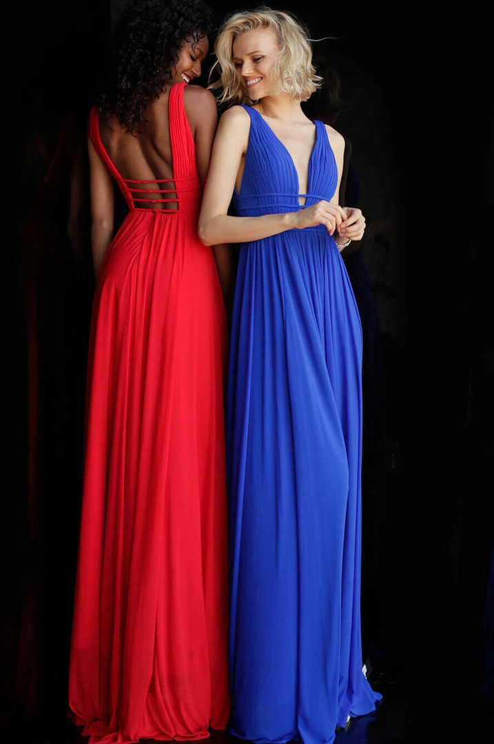 In Stock Jovani JVN52179 Size 6 Royal Prom Dress Pageant Gown A Line Mesh Evening Gown 9 In Stock Jovani JVN52179 Size 6 Royal Prom Dress Pageant Gown A Line Mesh Evening Gown