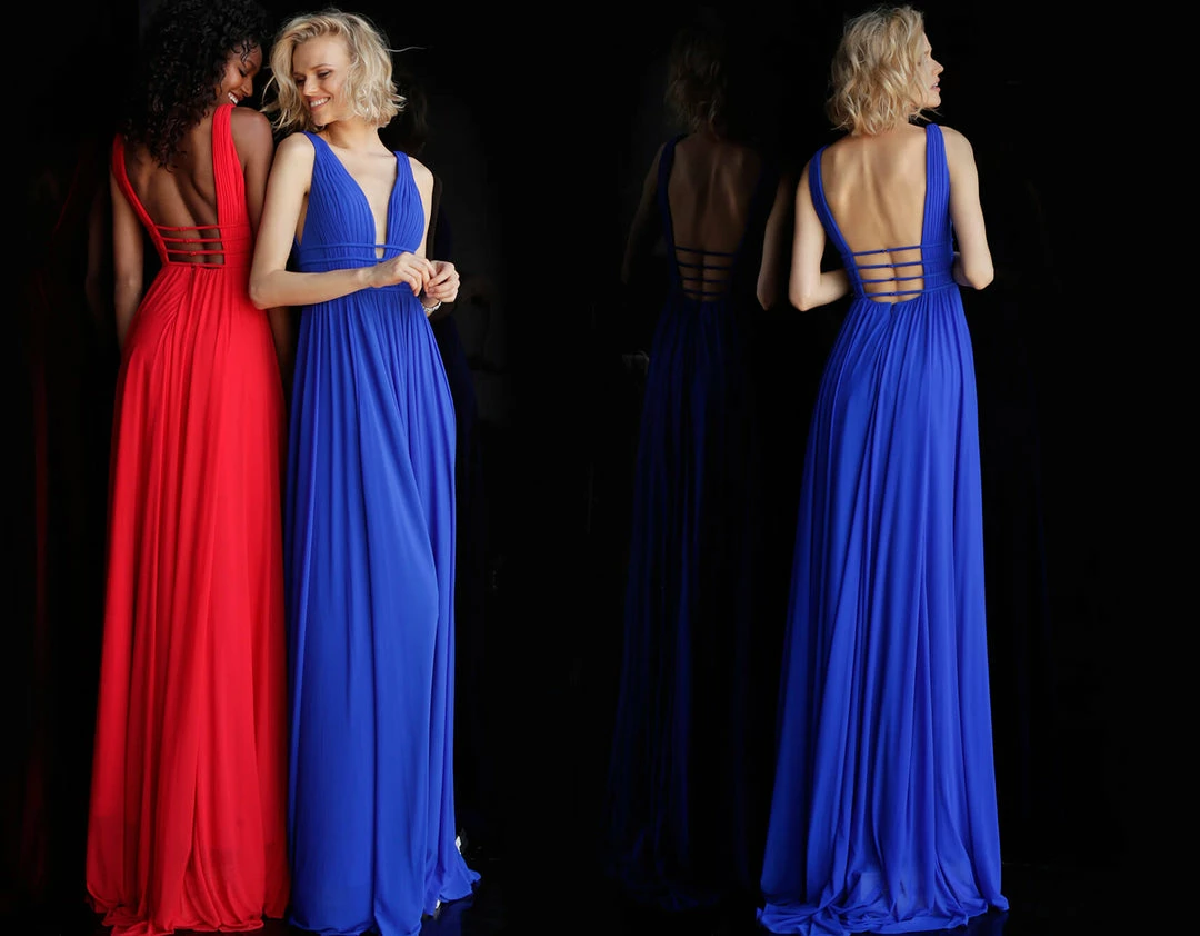 In Stock Jovani JVN52179 Size 6 Royal Prom Dress Pageant Gown A Line Mesh Evening Gown 10 In Stock Jovani JVN52179 Size 6 Royal Prom Dress Pageant Gown A Line Mesh Evening Gown
