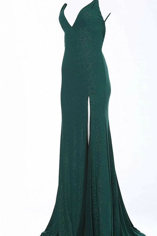 In Stock Jovani JVN 58557 Size 00 Red V Neckline Fitted Glitter Prom Dress Shimmer Stretch Backless Dresses 16 In Stock Jovani JVN 58557 Size 00 Red V Neckline Fitted Glitter Prom Dress Shimmer Stretch Backless Dresses