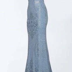 In Stock Jovani JVN60139 Blush Shimmer Prom Dress Long Glitter Gown Off The Shoulder Size 6 Long Sleeve Dresses